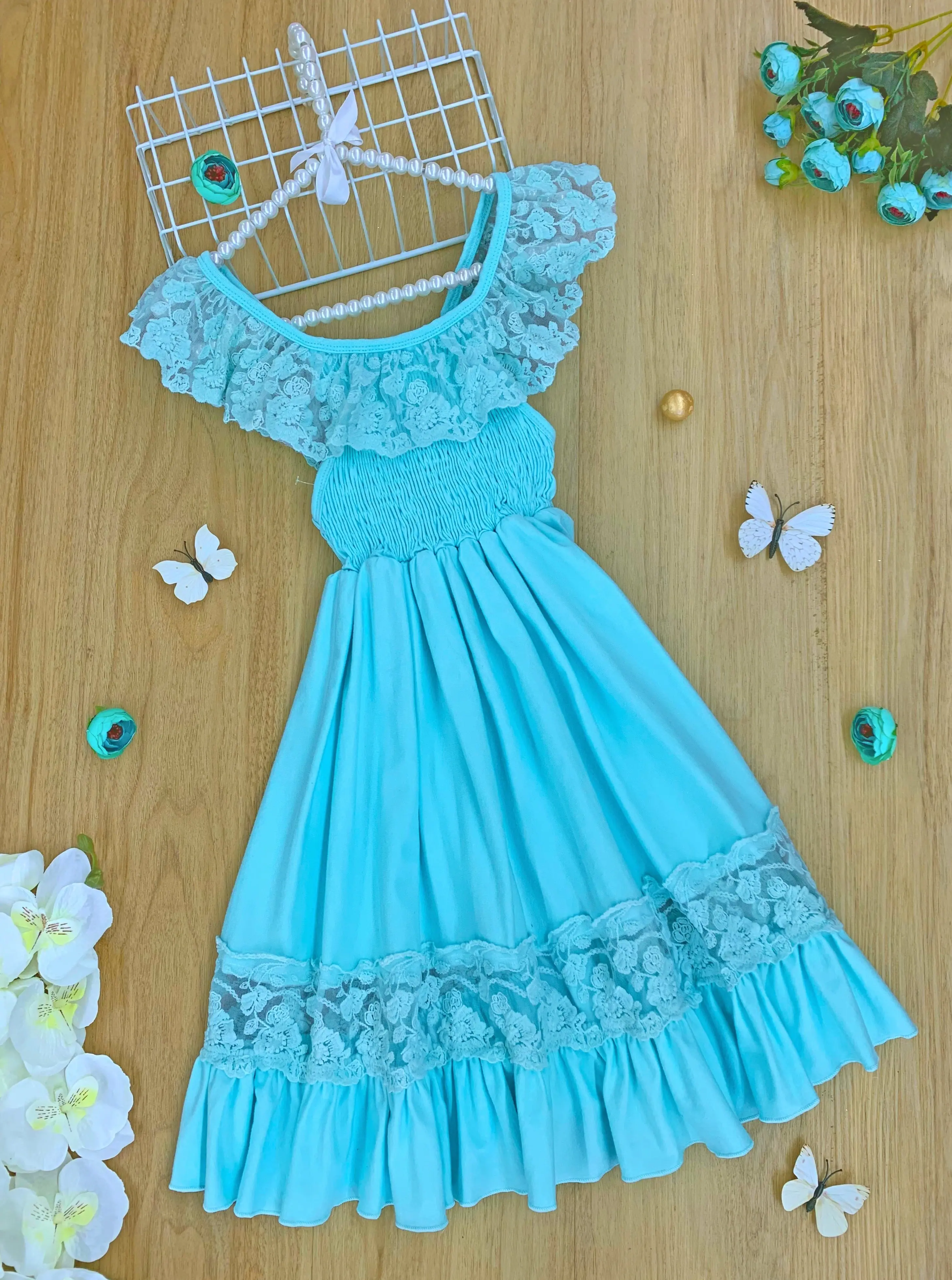 Spring Chic Lace Maxi Dress - Image 10